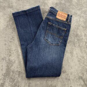 Vintage Bobson Jeans Mens Size 30x29” Japanese Denim Blue Whiskers Cotton Blend